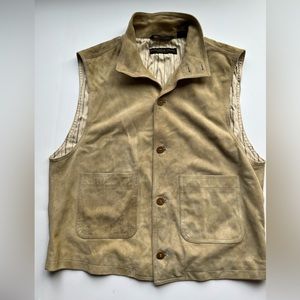 Donna Karen MADE IN ITALY suede vest